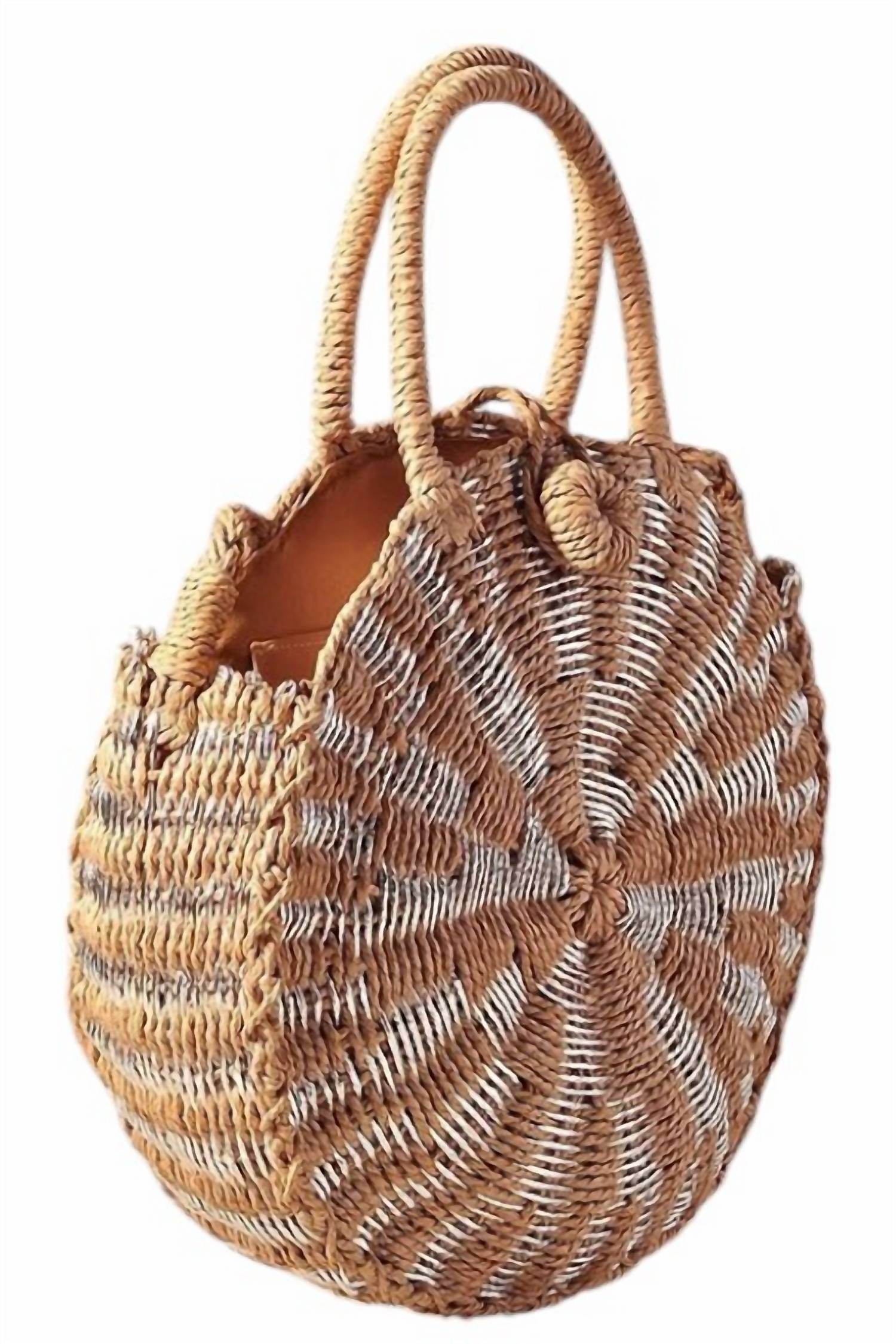 Merveille - Women's Straw Round Cross Body Bag - Rack Hunt -