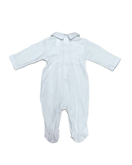 Boy's Hand Smocked Footie