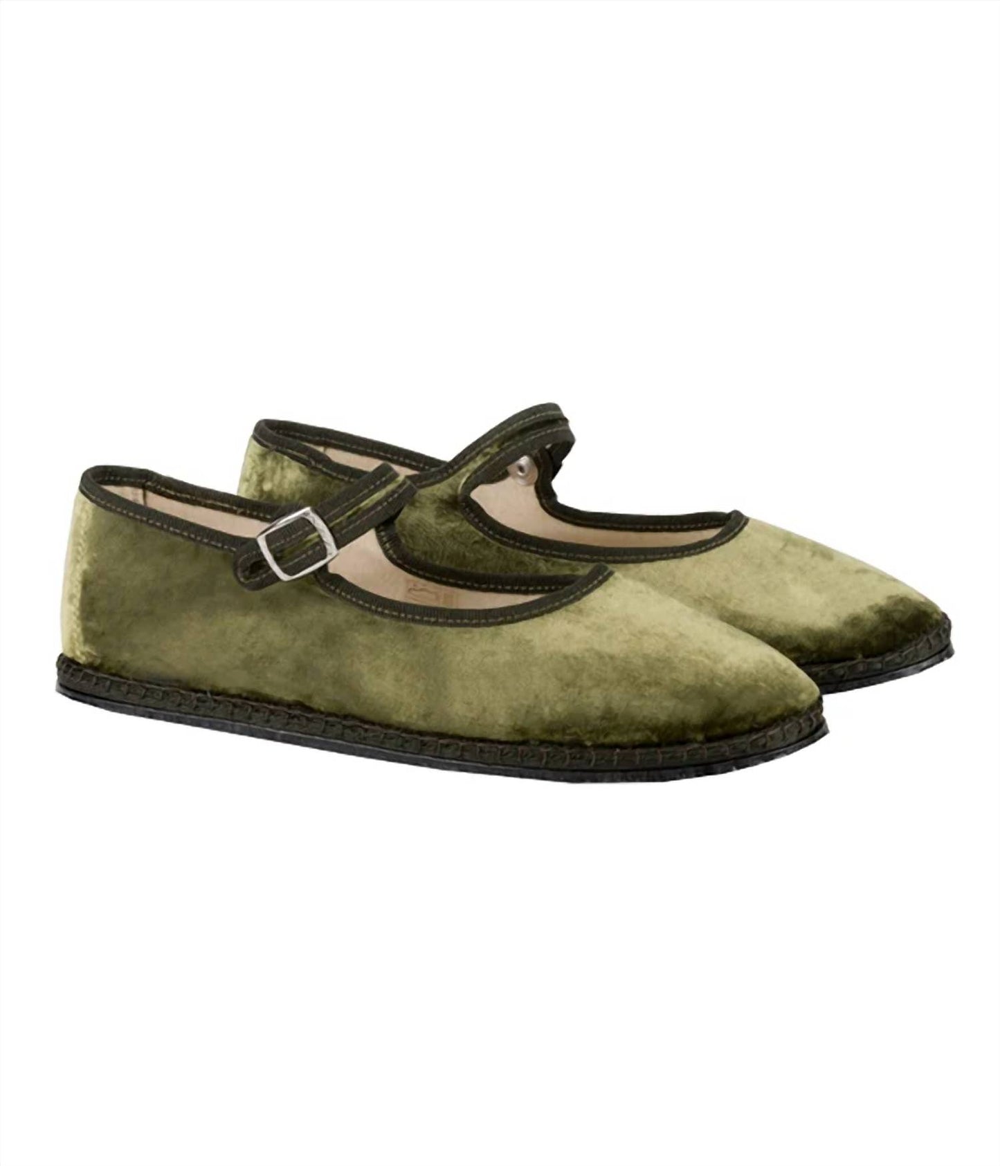 Women's Mary Jane Silk Velvet Shoe