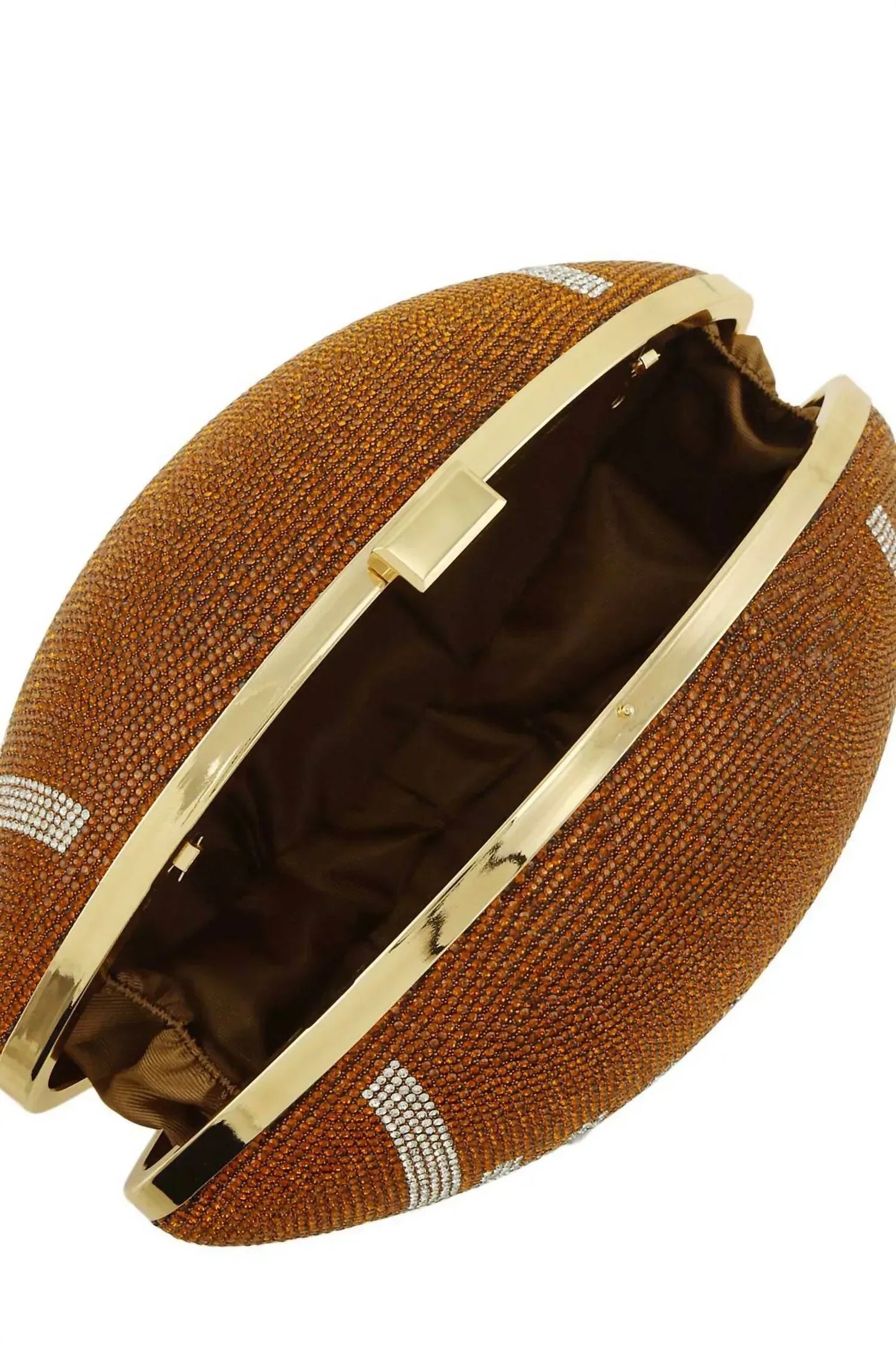 ANB Fashion - Women's Rhinestone Football Clutch Bag - Rack Hunt