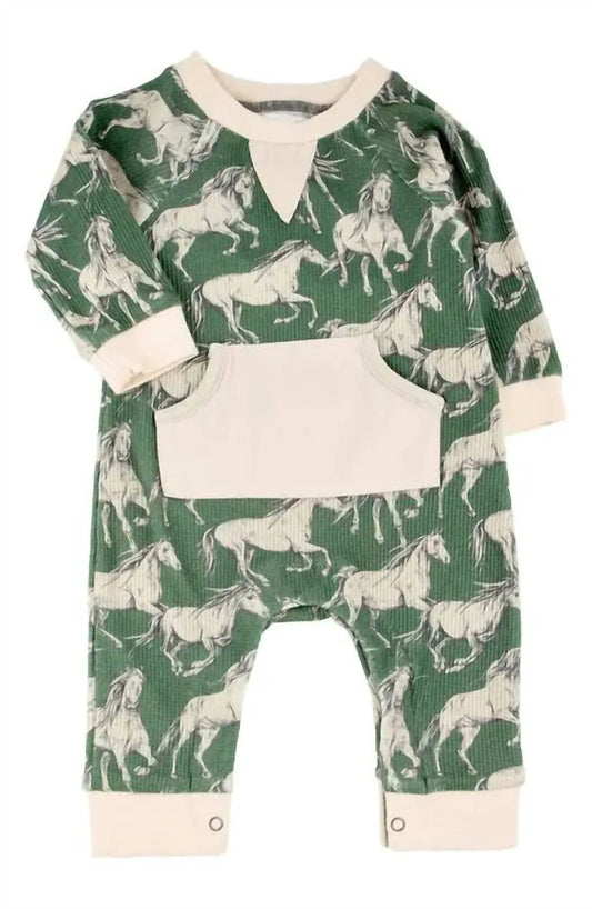 Miki Miette - Baby's Nova Crew Neck Romper - Rack Hunt