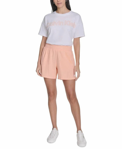 French Terry Smocked-waist Short