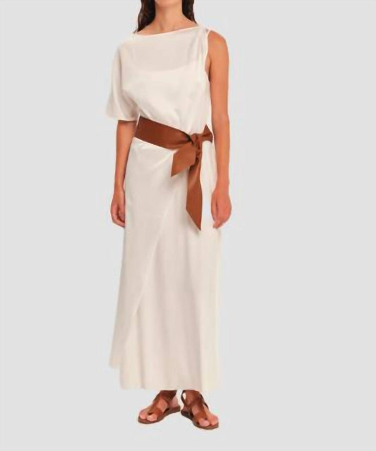 Leather Wide Tie Belt