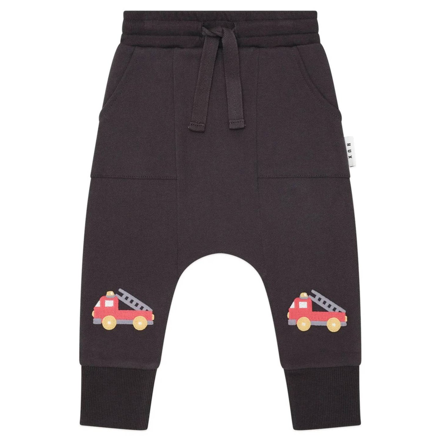 Boy's Fire Truck Drop Crotch Pant