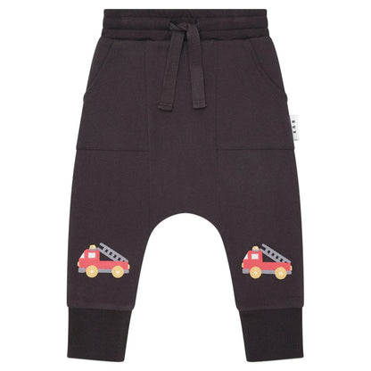 Boy's Fire Truck Drop Crotch Pant