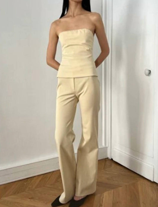 Bell Slim Leg Flare Pants