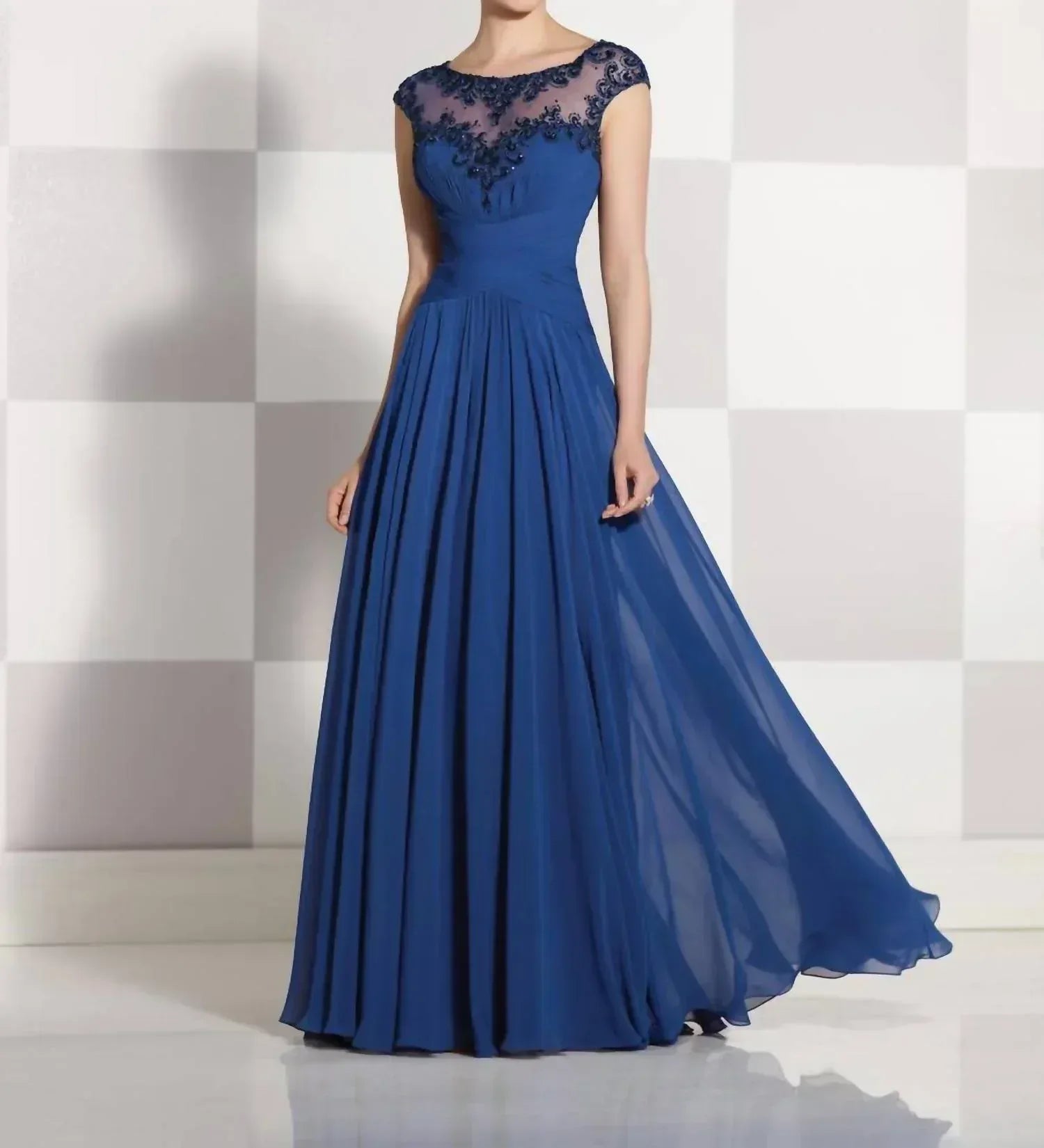 Mon Cheri - Cap Sleeves A-line Dress - Rack Hunt
