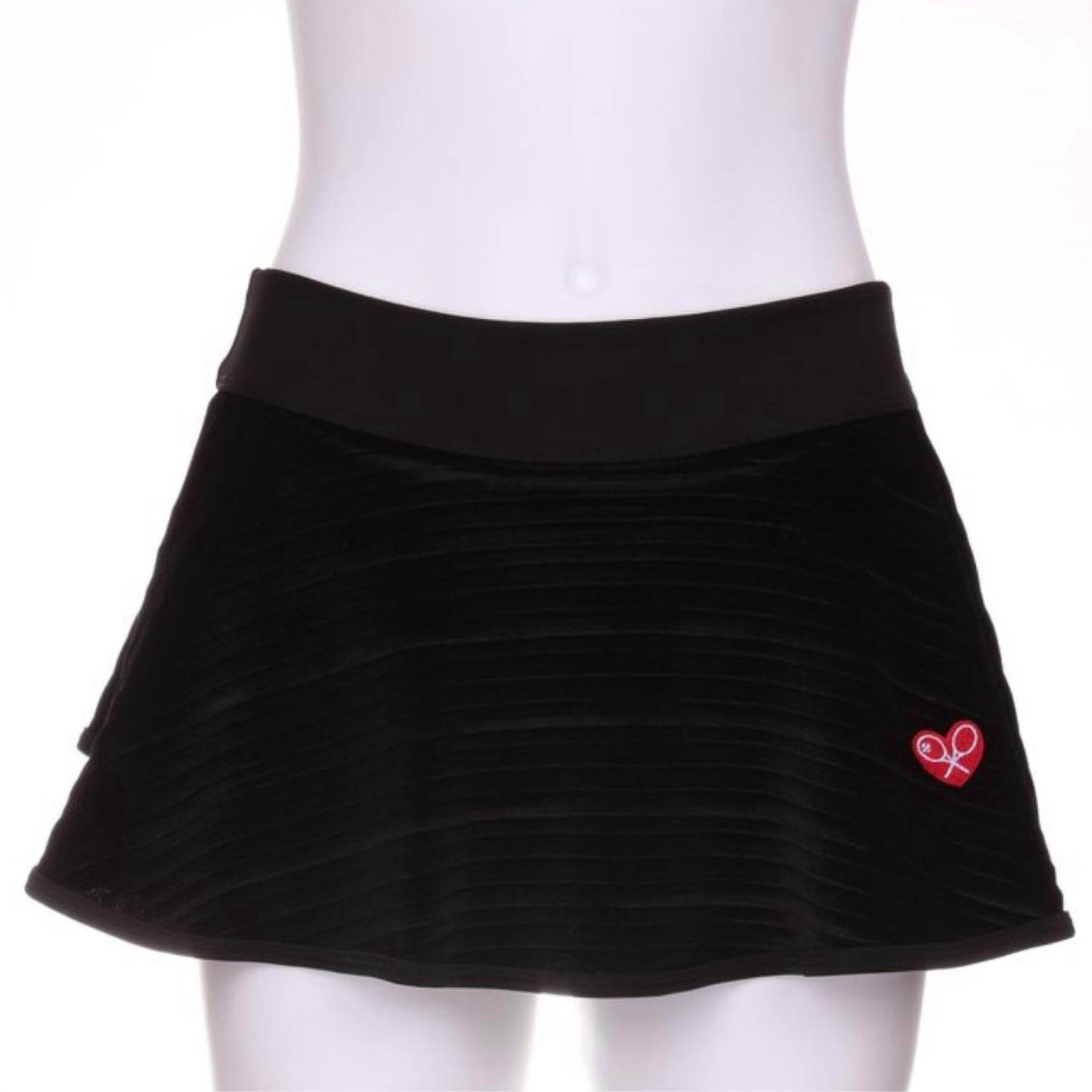 Love Love Tennis - Women's Striped Velvet Skirt - Rack Hunt -