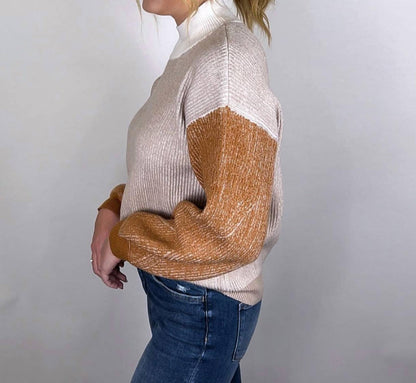 Color Block Knit Sweater