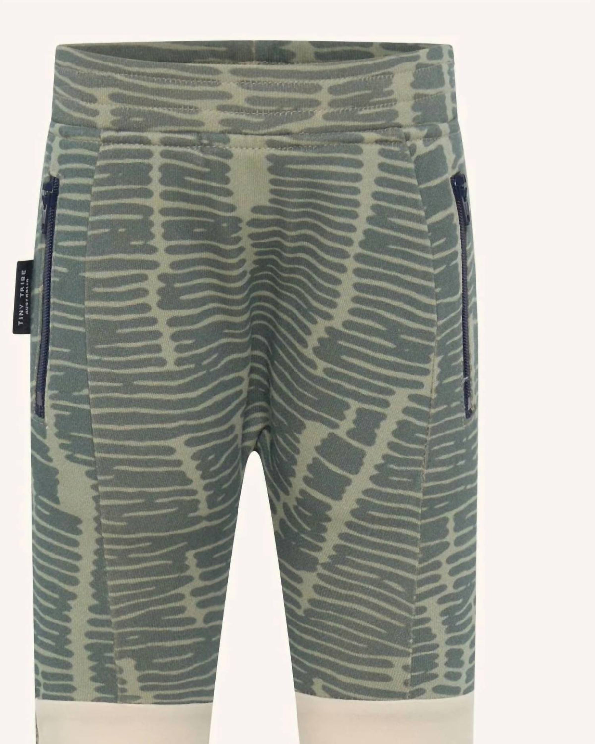 TINY TRIBE Kid's Broken Stripes Segment Jogger in Multicolor - view 2