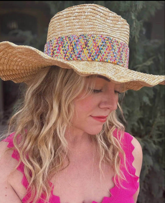 Taylor - Women's Wide Brimmed Raffia Hat - Rack Hunt -