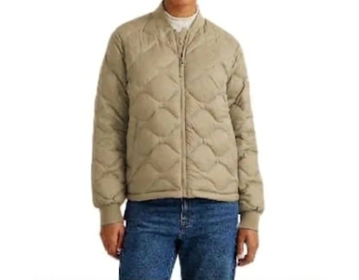 Down Puffer Bomber Jacket - Plus
