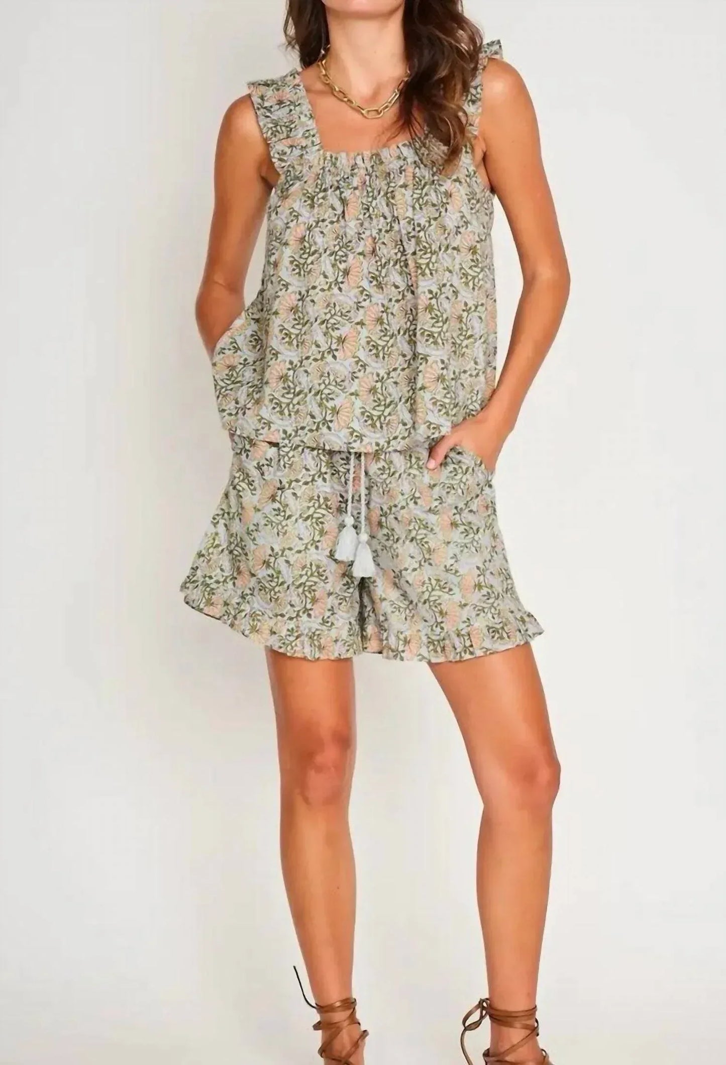dRA Los Angeles - Alexi Ruffle Strap Top - Rack Hunt
