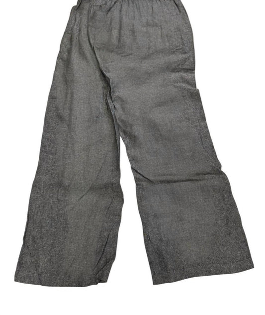 Women's Wide-leg Linen Blend Pull-on Casual Pants
