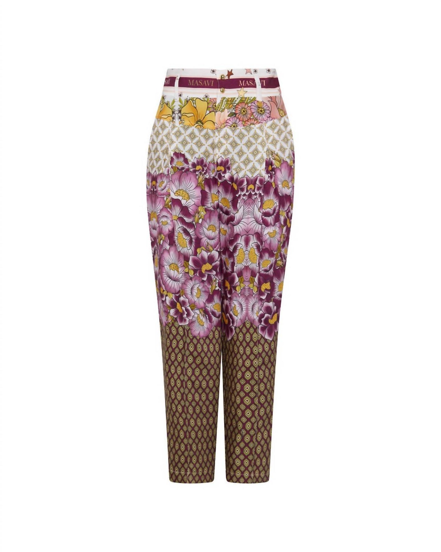Women's Geo Printed Yoke Pant