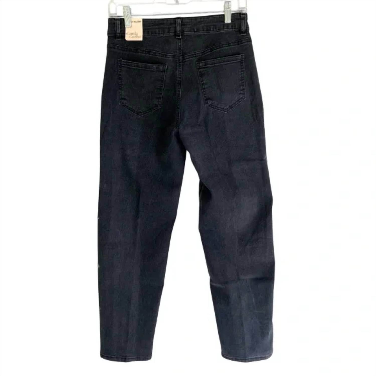 Camila Coelho - Women's Crystal Detail High Rise Jeans - Rack Hunt -