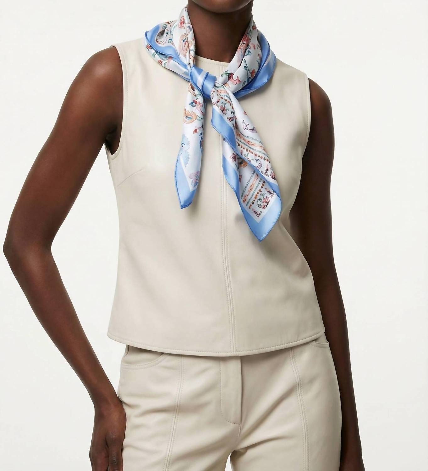 Women's Baroque Blossom Double Sided Silk Scarf