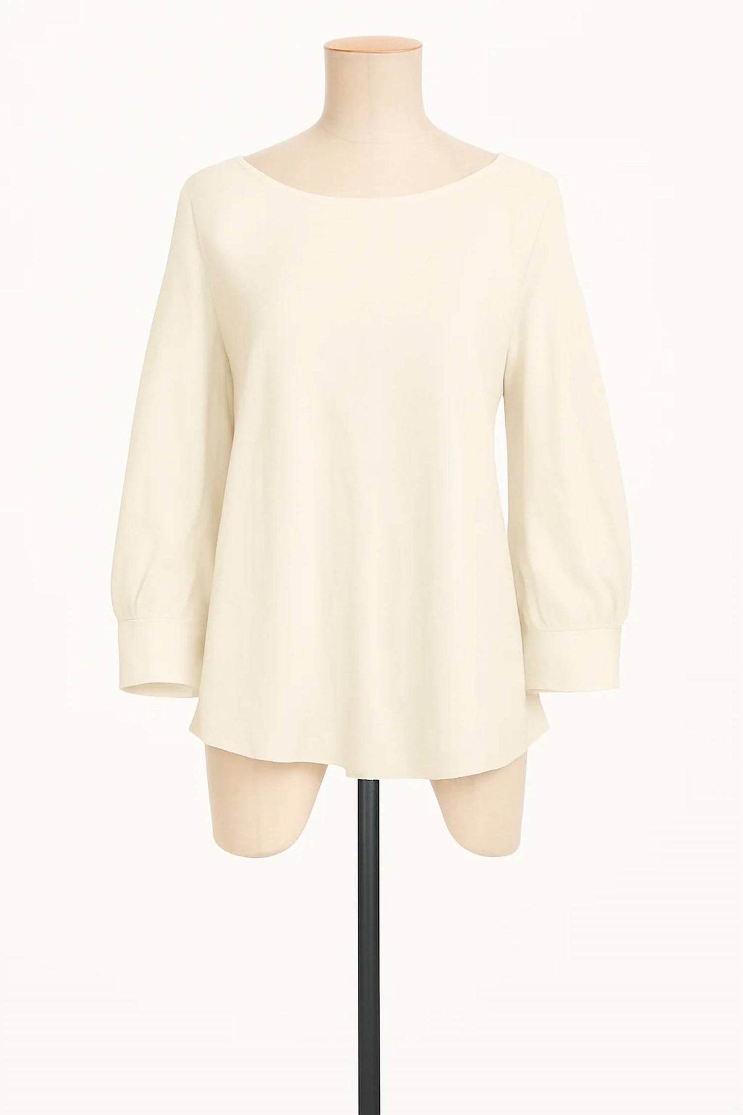Women's Cuffed Long Sleeve Silk Shirt