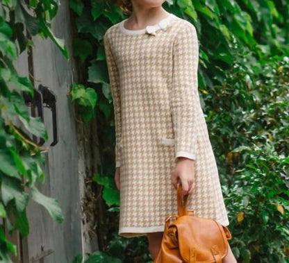 Bow Detail Organic Sweater Dress