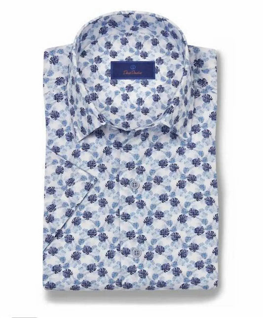 David Donahue - Men's Tropical Print Short Sleeve Shirt - Rack Hunt