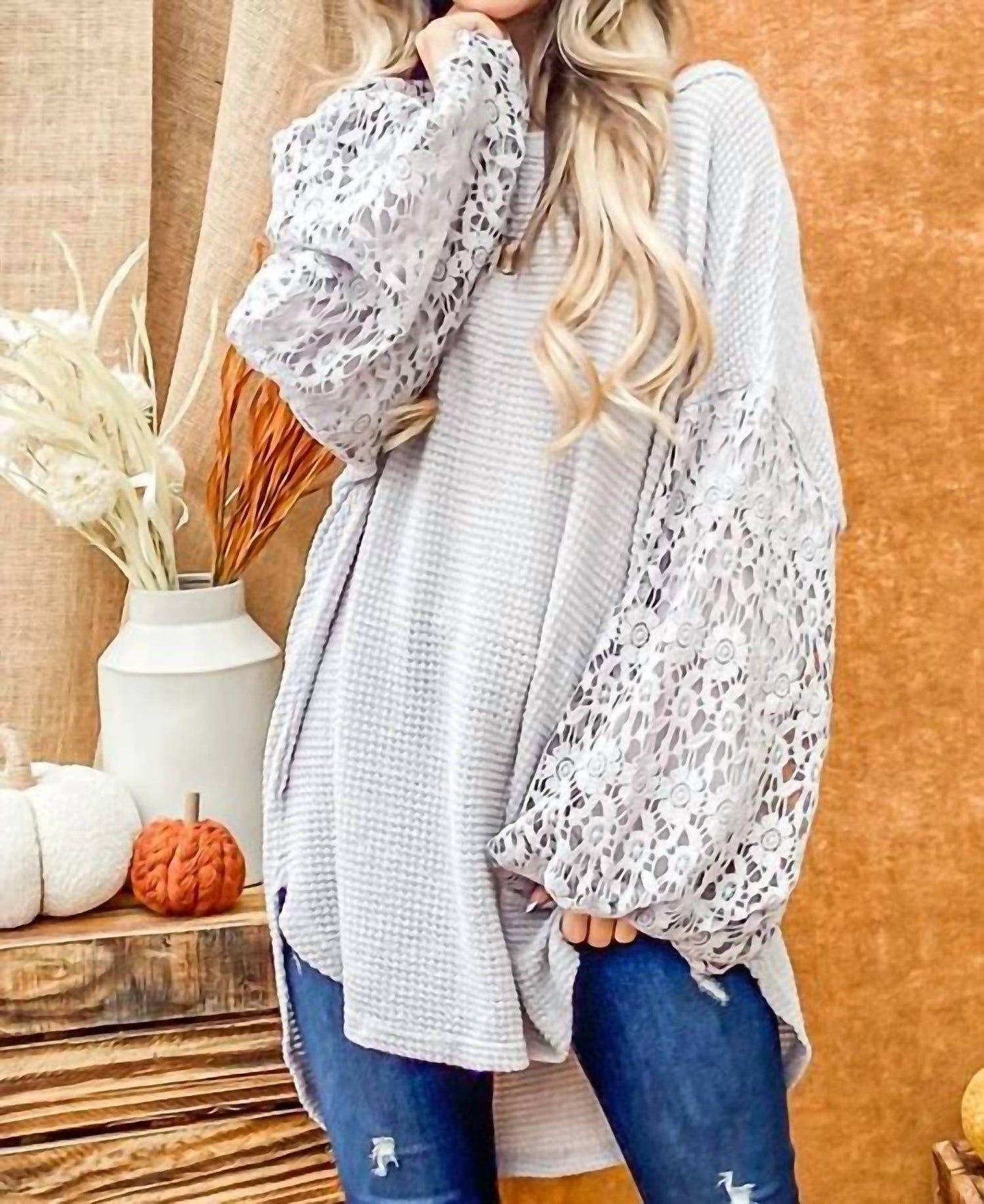 Flora Balloon Sleeve Sweater