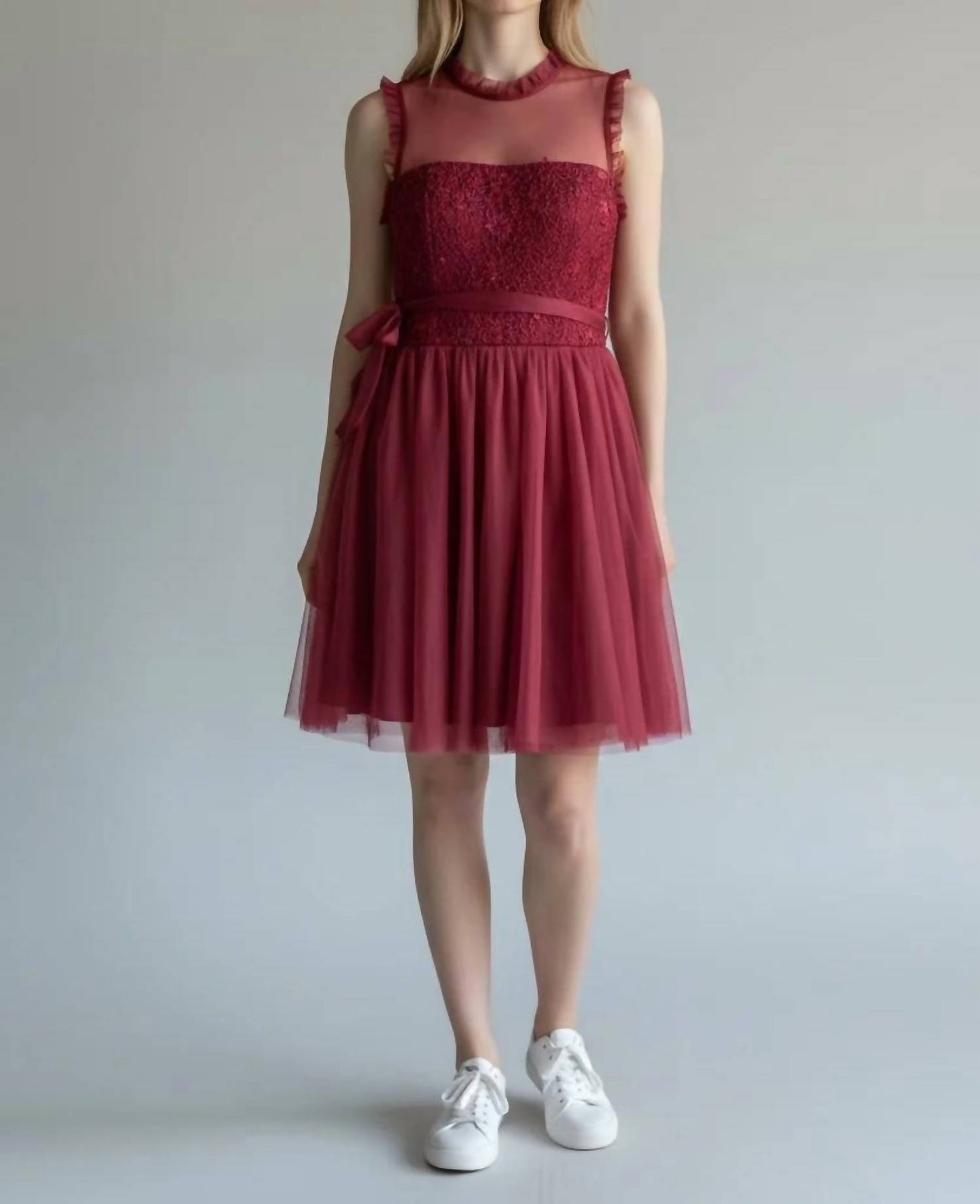 Women's Lace Amd Tulle Dress
