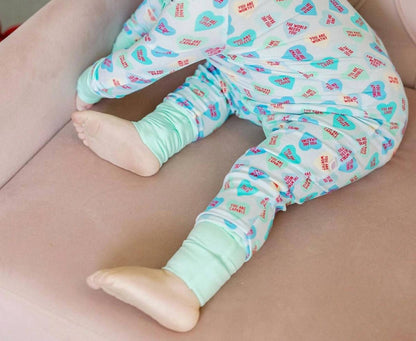 Kids Convo Hearts Bamboo Zipper Romper