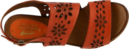 Women's Leather Metal Buckle Sandals