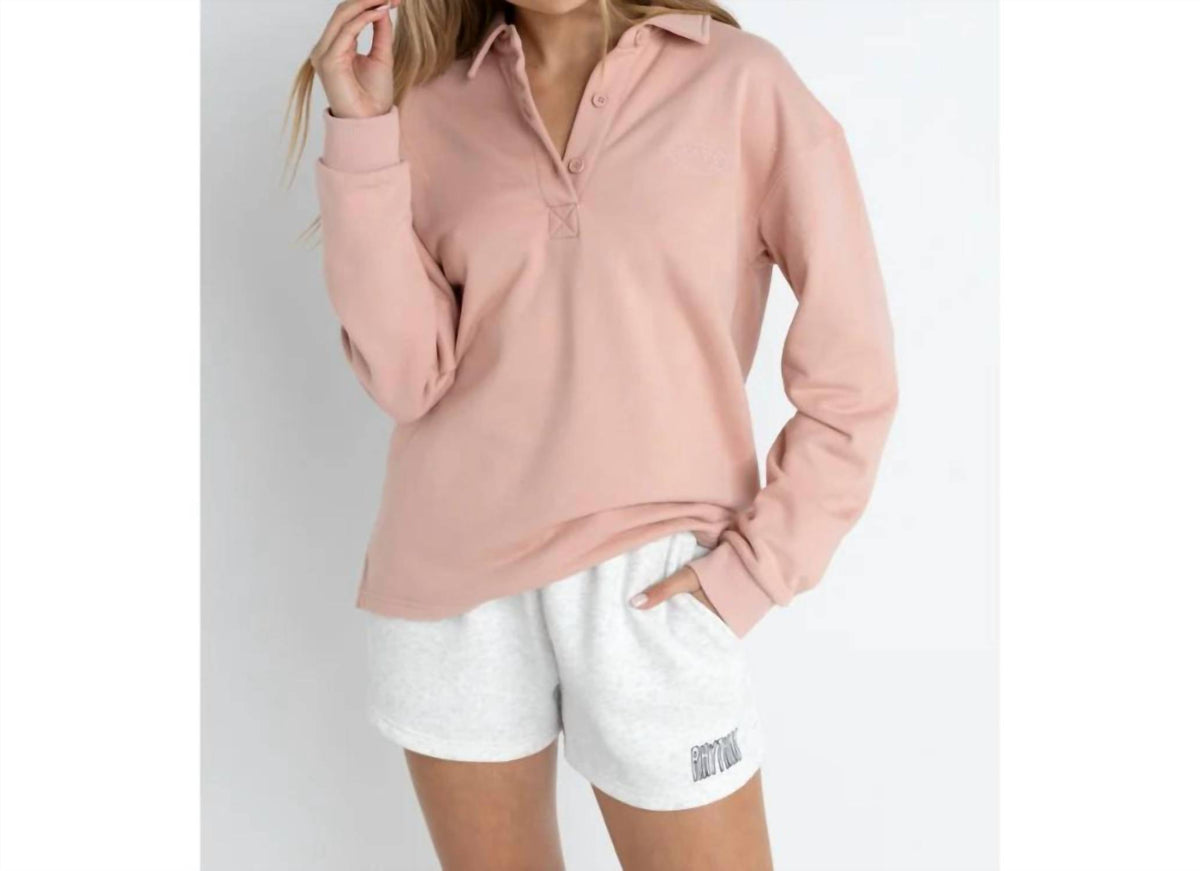 Collared Fleece Sweatshirt