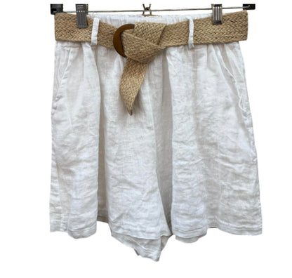 Women's Italian Linen Shorts With Belt