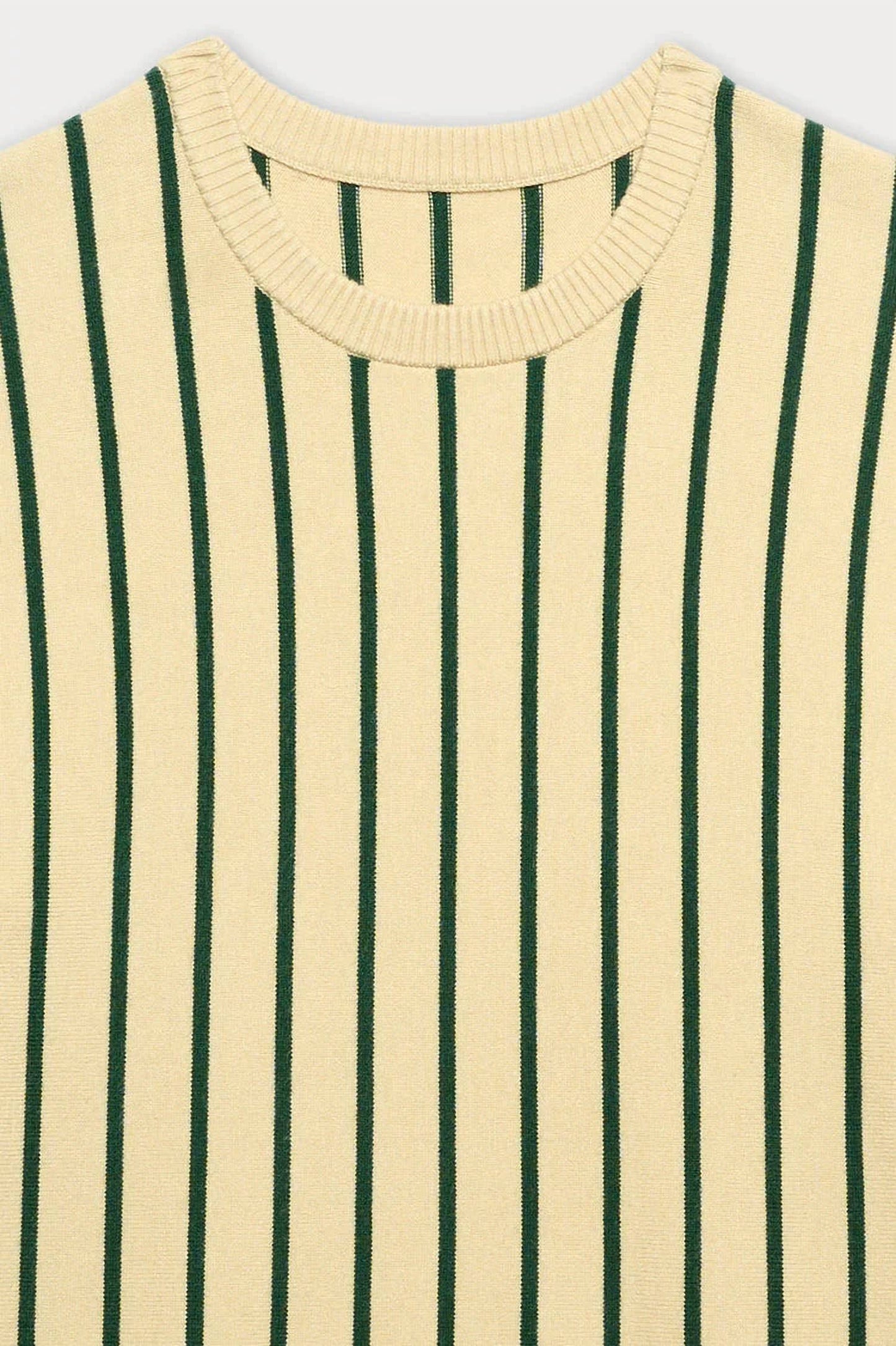 Men's Emerald Stripe Knit Crew Tee