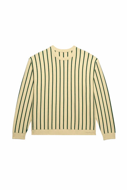 Men's Emerald Stripe Knit Crew Tee