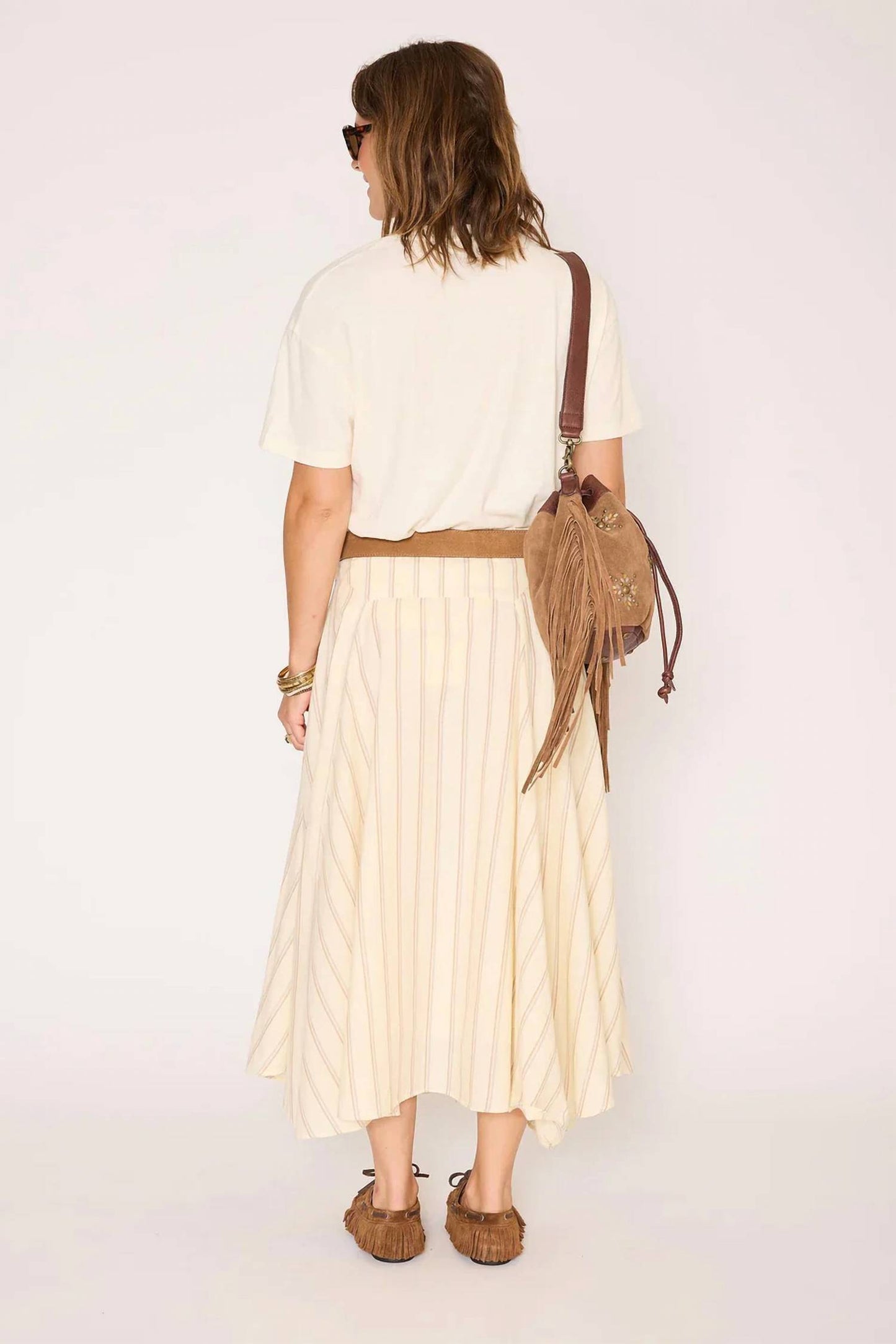 Jordana Cotton Midi Skirt