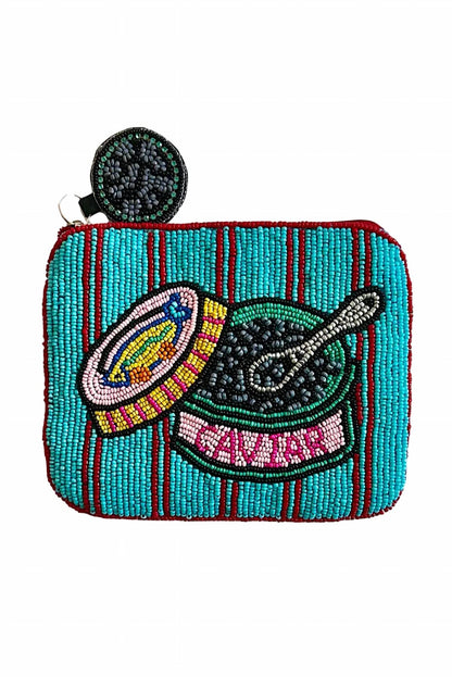 Beaded Caviar Coin Purse