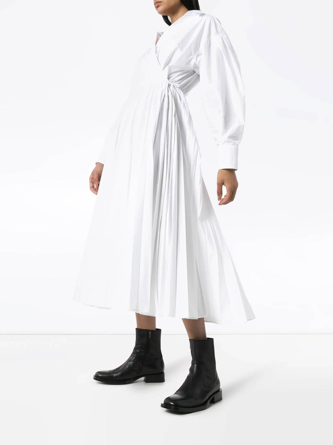 Valentino - Pleated Midi Wrap Dress - Rack Hunt