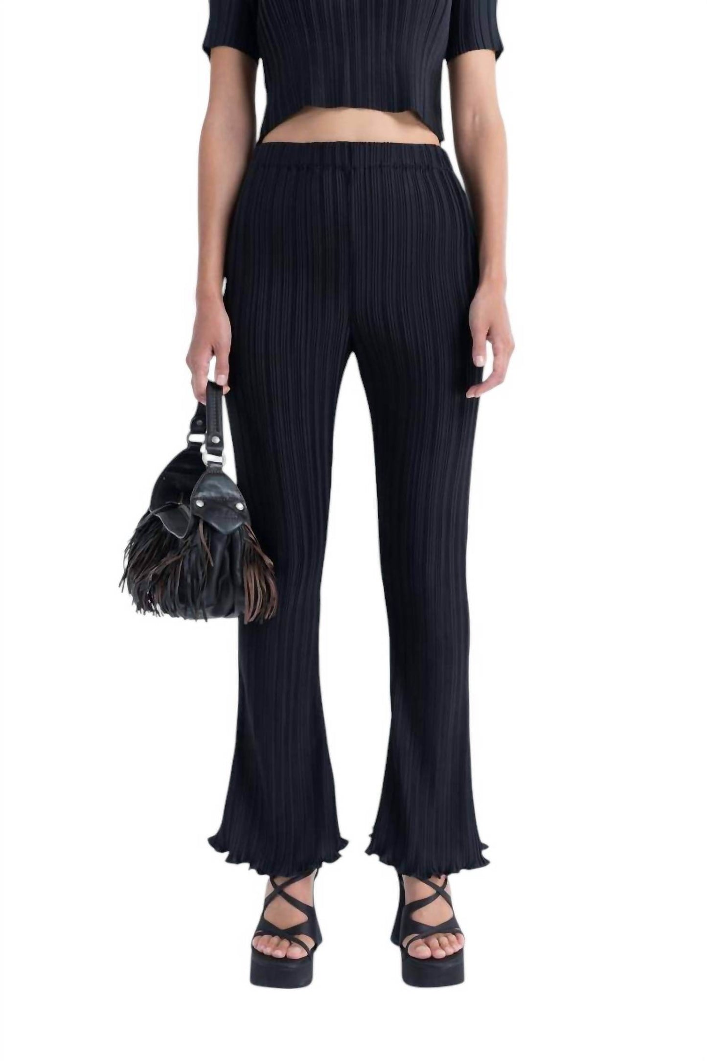 Arthur Apparel - Box Pleat Flare Pants - Rack Hunt