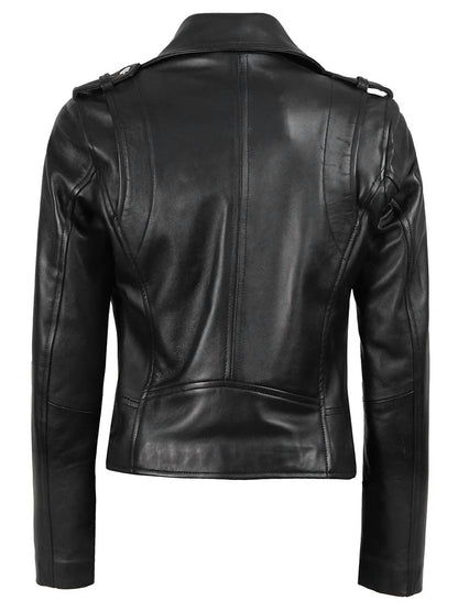 Women's Kirsten Biker Leather Jacket