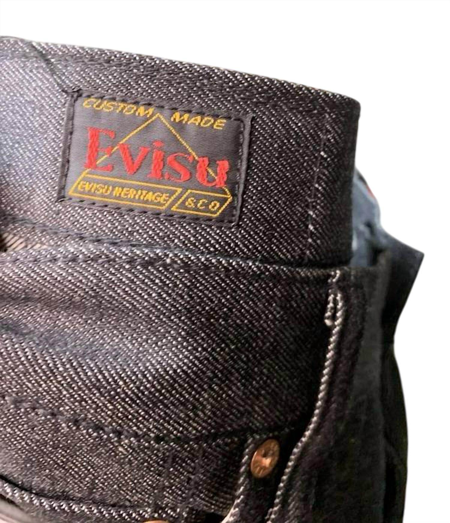 Evisu - Men Japanese Selvedge Baggy Jeans With Seagull Logo - Rack Hunt -