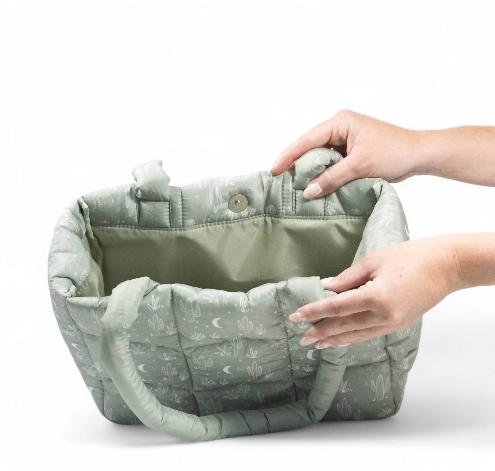 The Care Collective - Cactus Puffer Bag - Rack Hunt