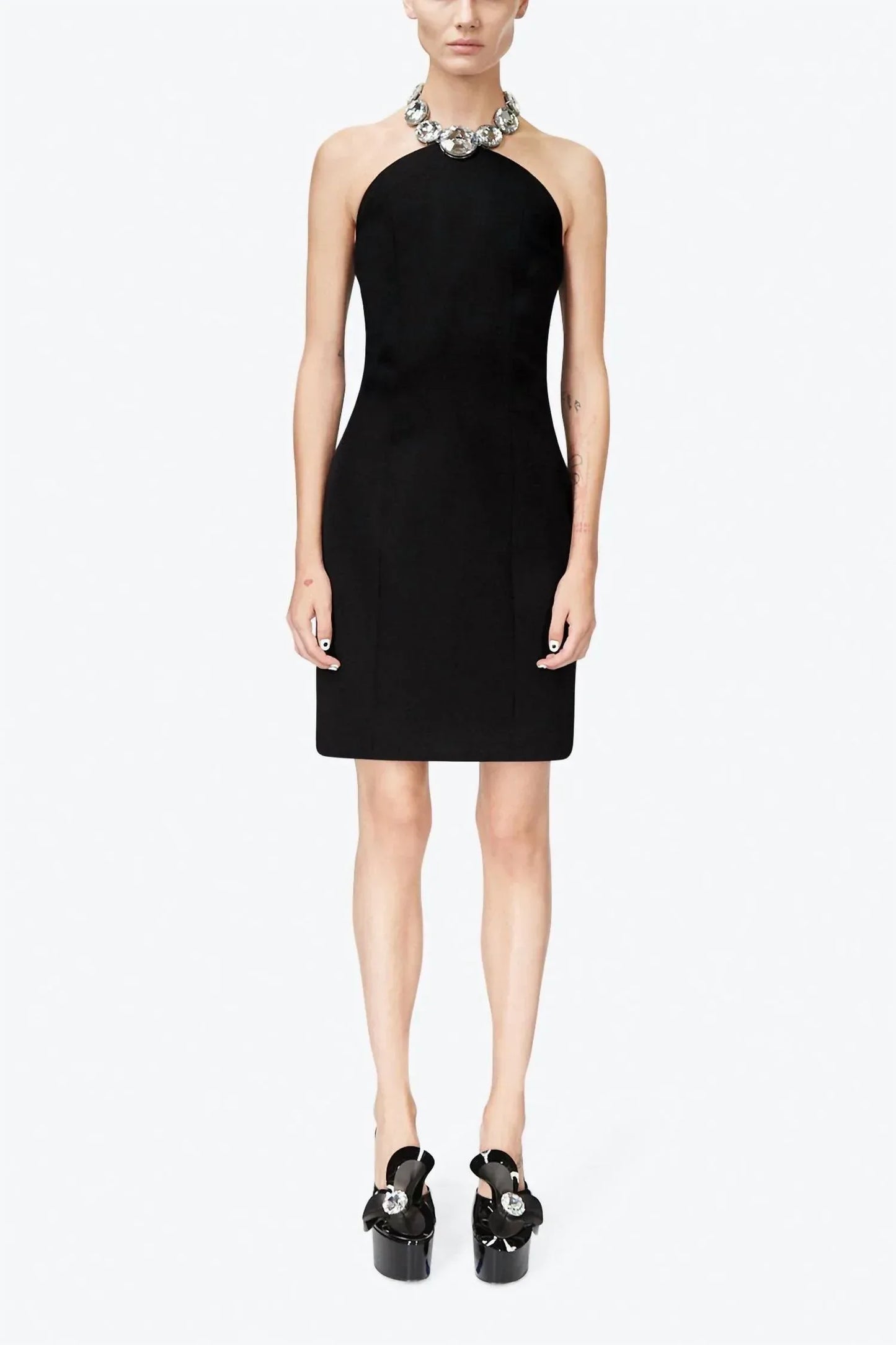 AREA - Crystal Halter Dress - Rack Hunt