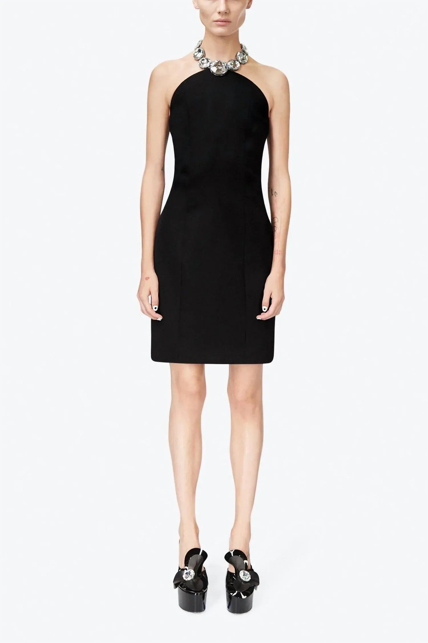 AREA - Crystal Halter Dress - Rack Hunt