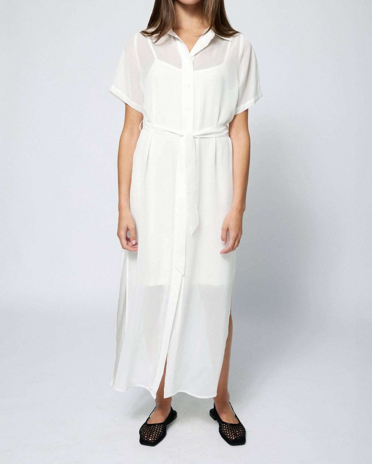 Chiffon Shirt Dress
