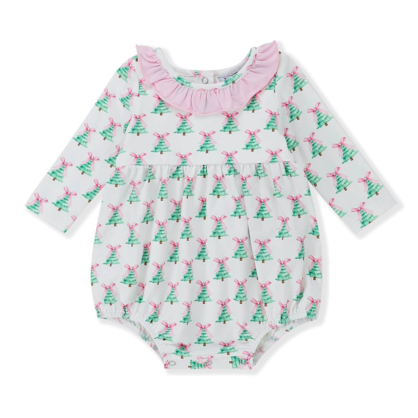 Serendipity - Infant Girl's Oh Christmas Tree Bubble Romper - Rack Hunt -