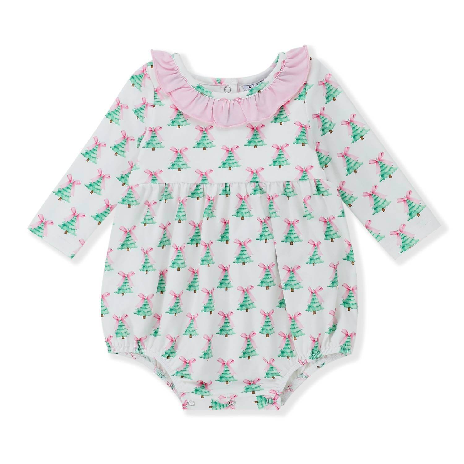 Serendipity - Infant Girl's Oh Christmas Tree Bubble Romper - Rack Hunt -