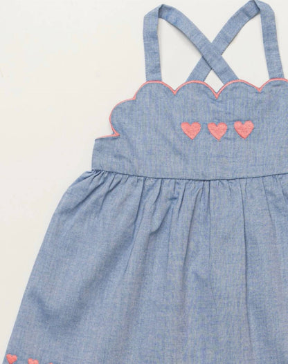 Girl's Alice Dress With Bloomers Set