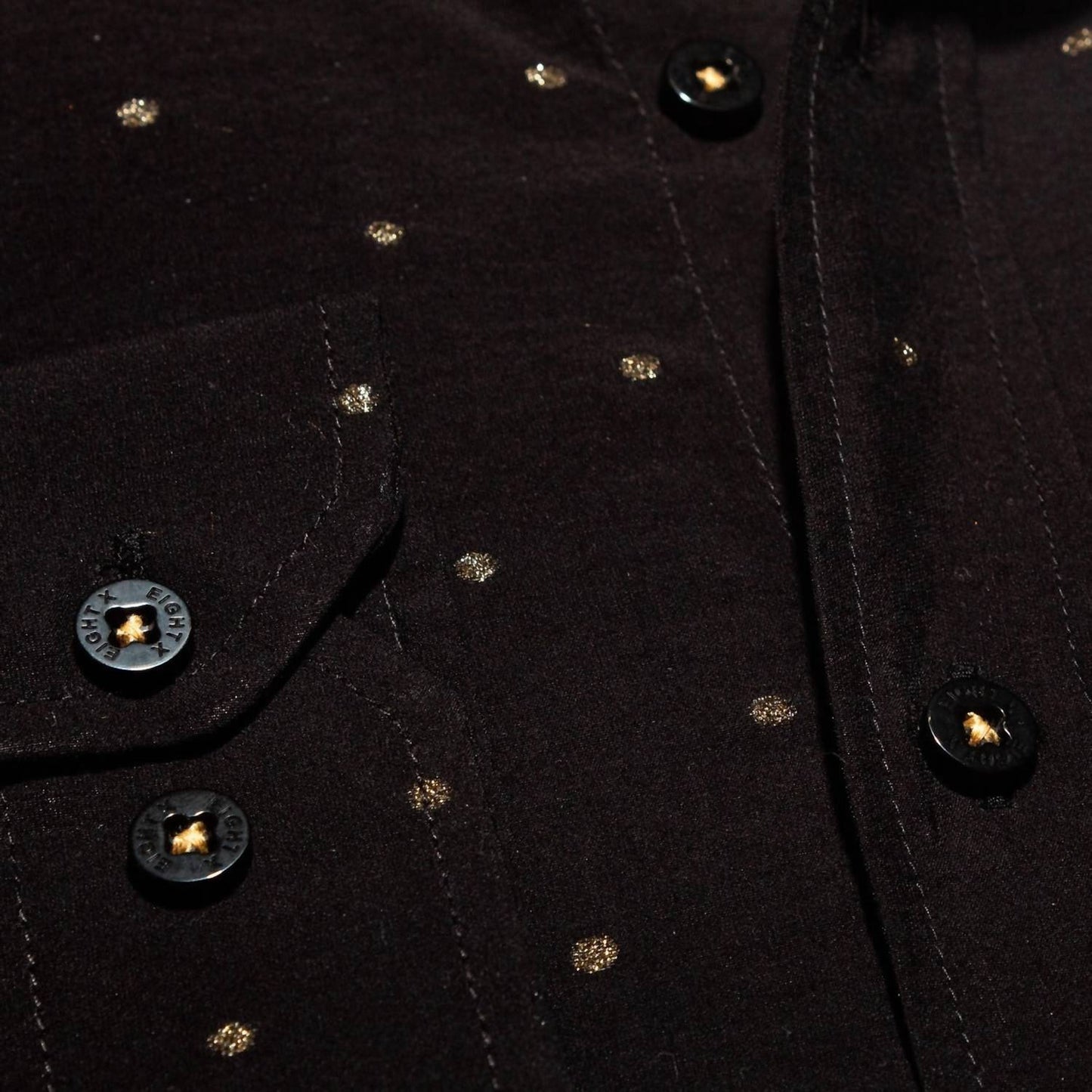 Gold Sparkle Button Down Shirt