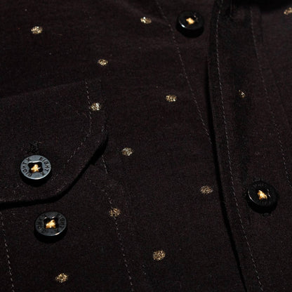 Gold Sparkle Button Down Shirt
