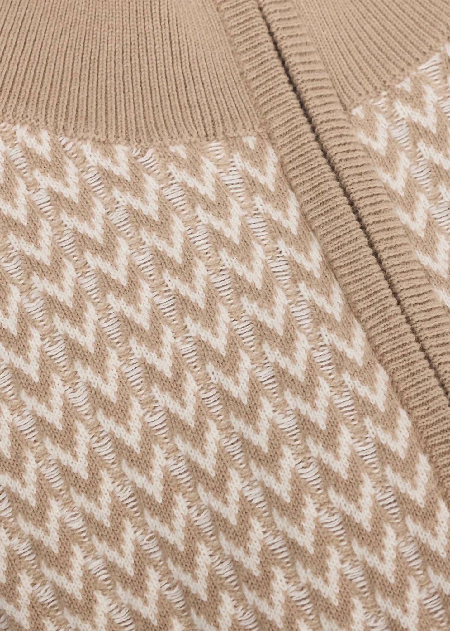 Organic Cotton Herringbone Sweater
