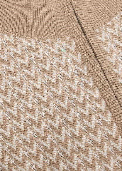 Organic Cotton Herringbone Sweater
