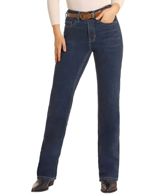 Rock & Roll Cowgirl - Boot Stitch High Rise Jean - Rack Hunt